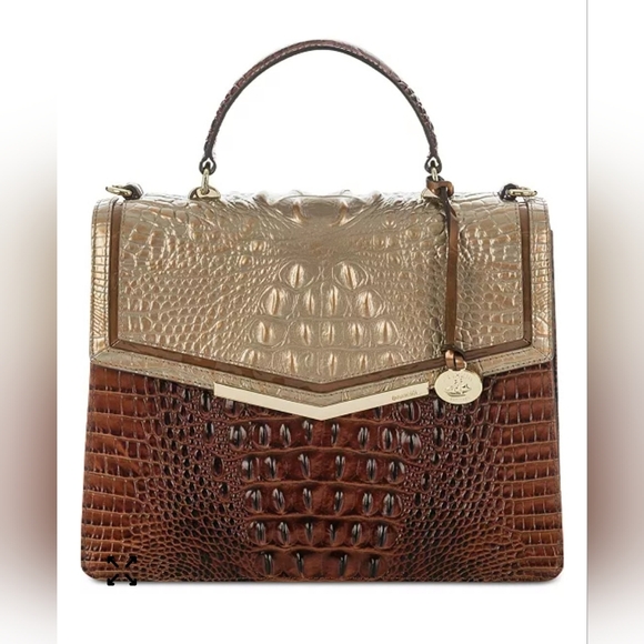 Brahmin Handbags - Brahmin Gabriella Rose Gold Provense Satchel Purse.